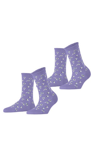 ESPRIT Socken Petite Flowers 2-Pack thimble (6996)