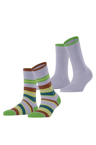 ESPRIT Socken Retro Stripe 2-Pack blue fog (6850)