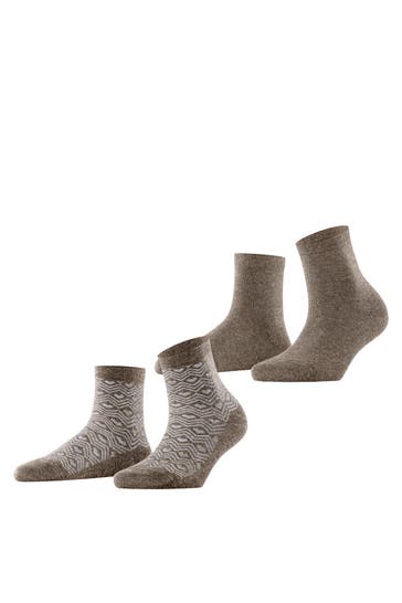 ESPRIT Socken Heart Pattern 2-Pack sortiment (0020)