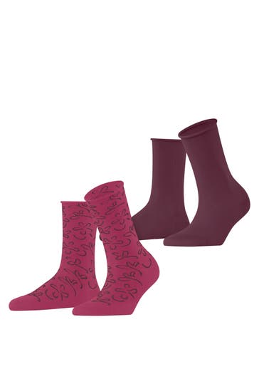 ESPRIT Socken Flower Lines 2-Pack sortiment (0030)
