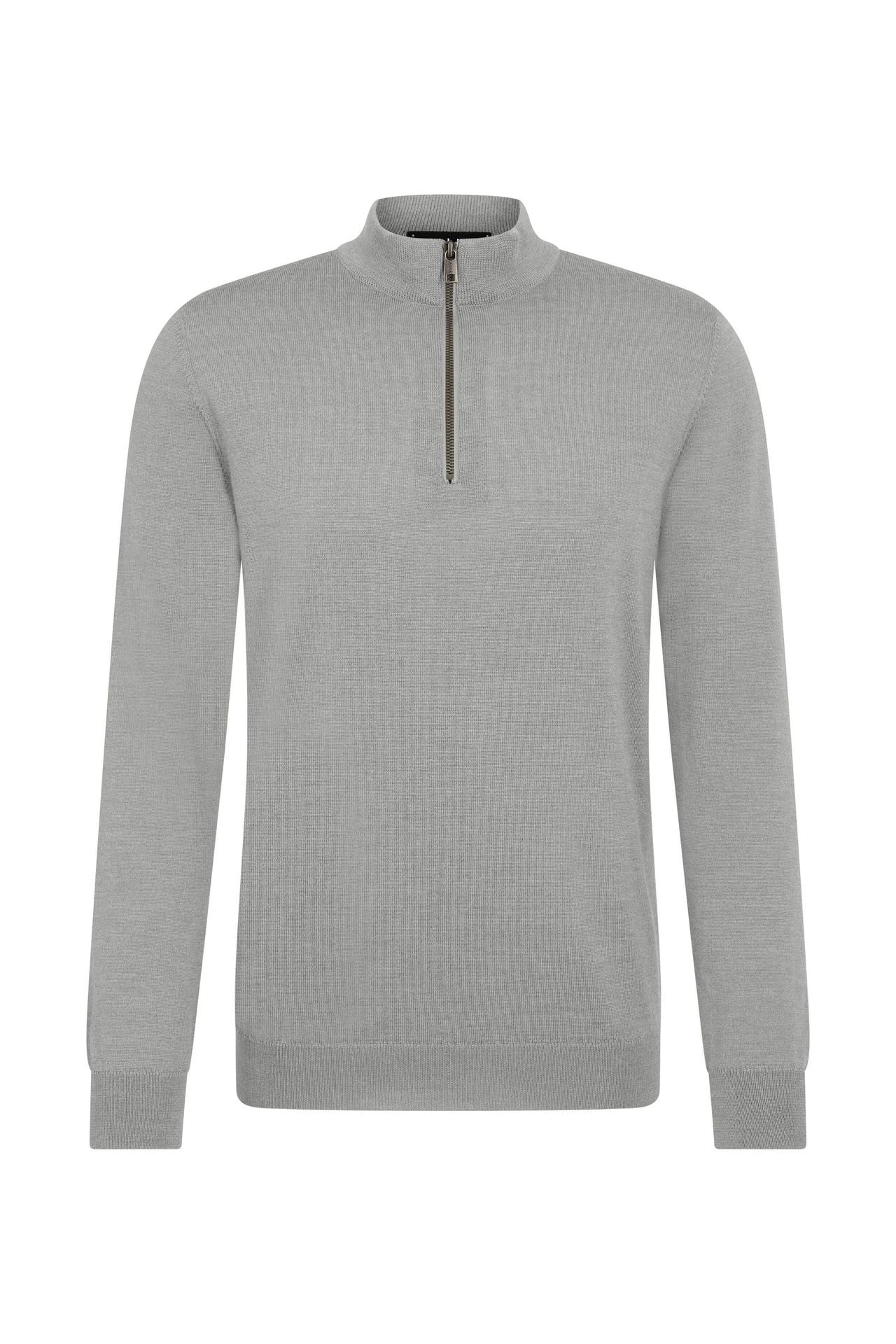 FALKE Pullover Pure Merino Wool light grey (3400), Bild 1