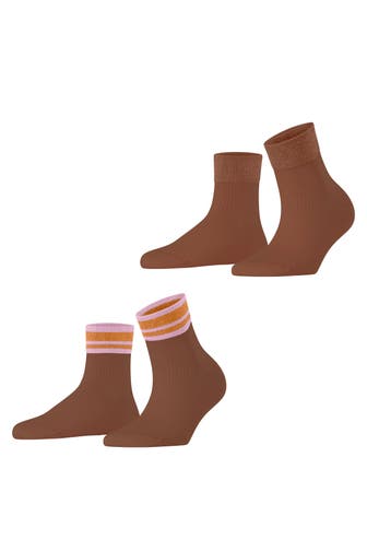 ESPRIT Socken Retro Glitter 2-Pack rosewood (5225)