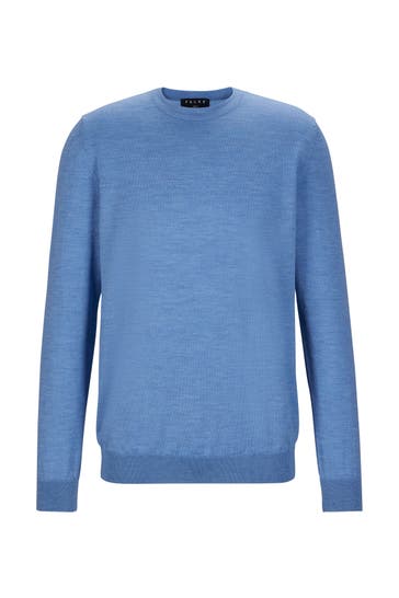 FALKE Pullover Pure Merino Wool azur mel. (6857)