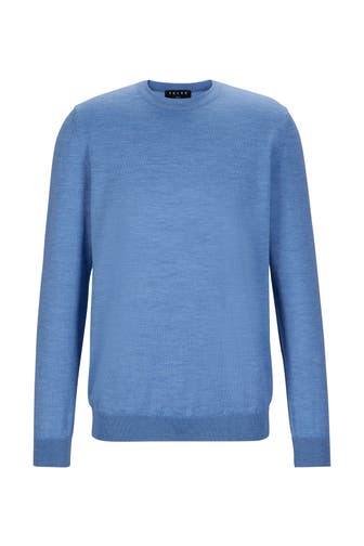 FALKE Pullover Pure Merino Wool azur mel. (6857)