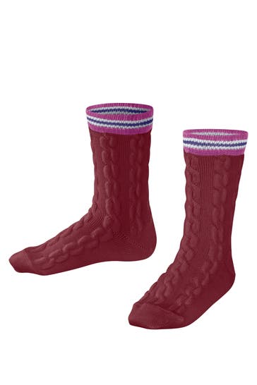 FALKE Socken Preppy Cable