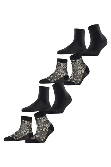 ESPRIT Socken Geranium Flower 4-Pack sortiment (0050)