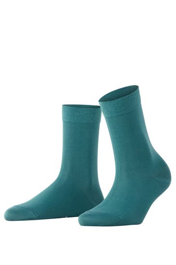 FALKE Socken Cotton Touch jade mal. (7446)