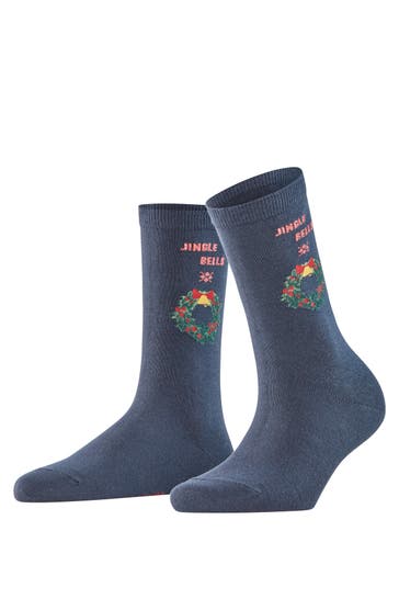 BURLINGTON Socken Jingle Bells marine (6120)