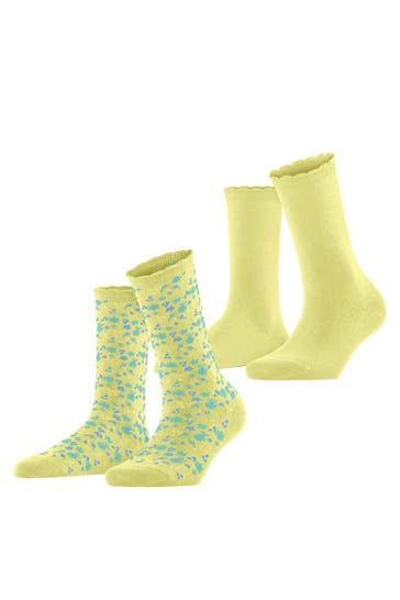 ESPRIT Socken Flower Meadow 2-Pack daffodil (1253)