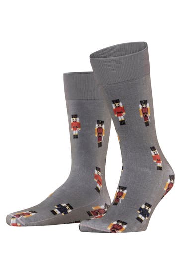 BURLINGTON Socken December Days light greymel. (3390)
