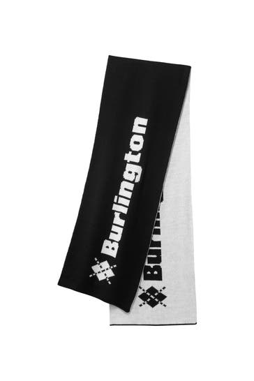 BURLINGTON Schal Logo black (3000)