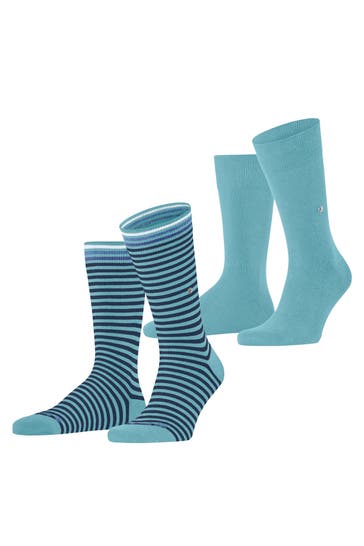 BURLINGTON Socken Everyday Stripe 2-Pack key largo (6852)