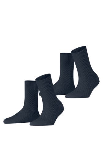 ESPRIT Socken Diamond Knit 2-Pack space blue (6116)