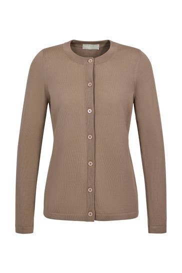 FALKE Strickjacke Pure Merino Wool sesame (4390)