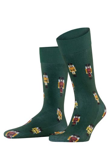 BURLINGTON Socken December Days eucalyptus (7502)