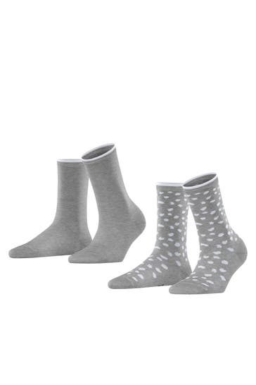 ESPRIT Socken Irregular Dot 2-Pack storm grey (3820)