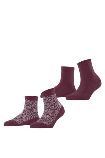 ESPRIT Socken Heart Pattern 2-Pack sortiment (0030)