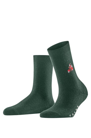 FALKE - Socken Cosy Wool X-Mas Santa hunter green (7441)