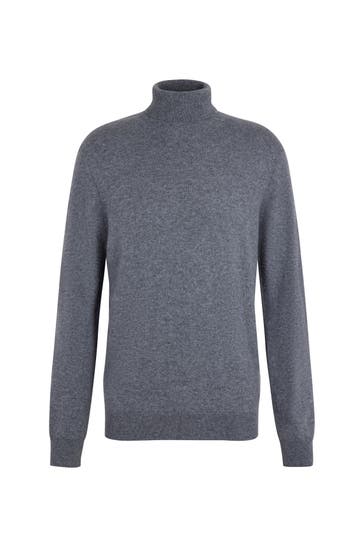 FALKE Pullover Pure Cashmere light greymel. (3390)