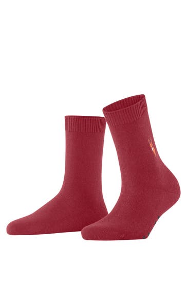 FALKE Socken Cosy Wool Reindeer X-Mas scarlet (8228)