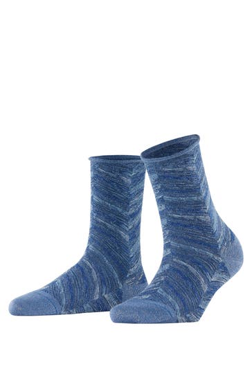 FALKE Socken Shiny Special Edition smoky blue (6483)