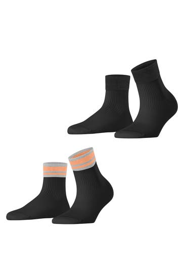 ESPRIT Socken Retro Glitter 2-Pack black (3000)