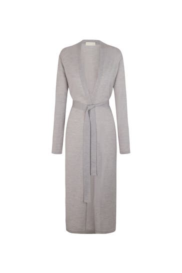 FALKE Strickjacke Pure Merino Wool light grey heather (3106)