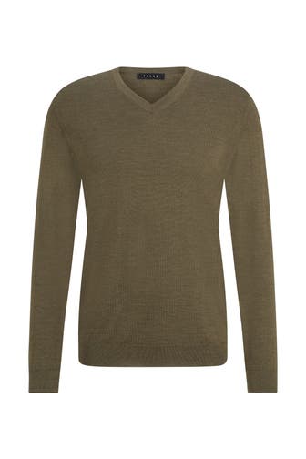 FALKE Pullover Pure Merino Wool wood mel. (7358)