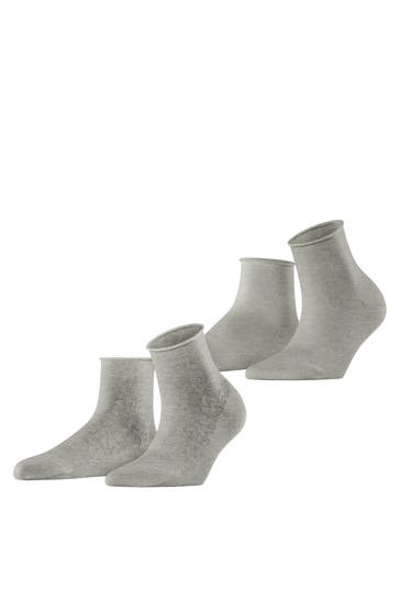 ESPRIT Socken Lacy Flowers 2-Pack storm grey (3820)