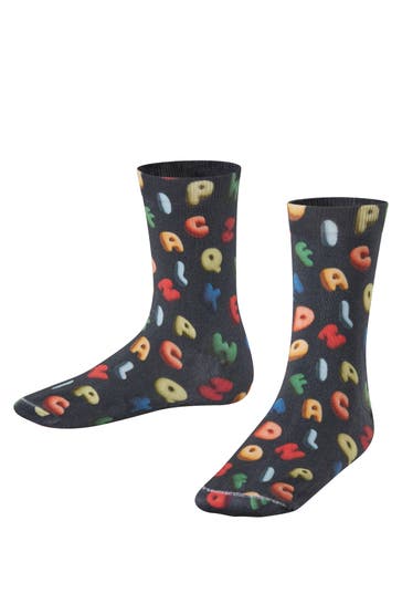 FALKE Socken Colourful Alphabet Print