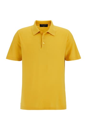 FALKE Polo-Shirt Premium Merino Wool sunshine (1300)