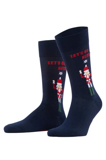 BURLINGTON Socken Nutty Nutracker marine (6120)