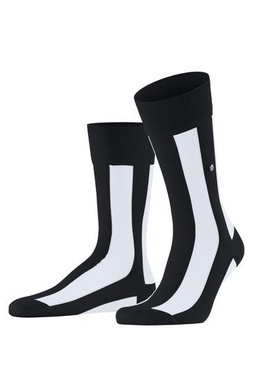 BURLINGTON Socken Retro Lines black (3000)