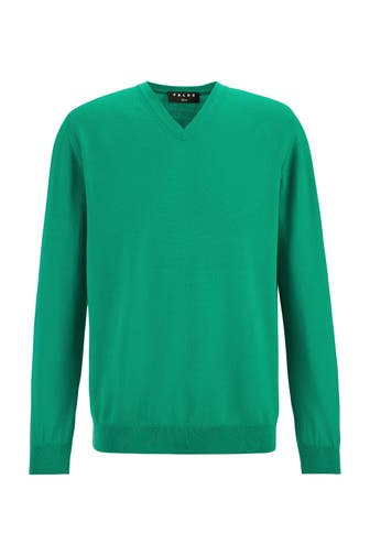 FALKE Pullover Pure Merino Wool pepper green (7618)