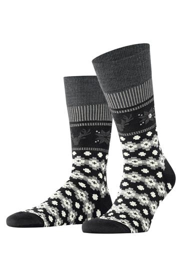 BURLINGTON Socken Fair Isle Joy black (3000)