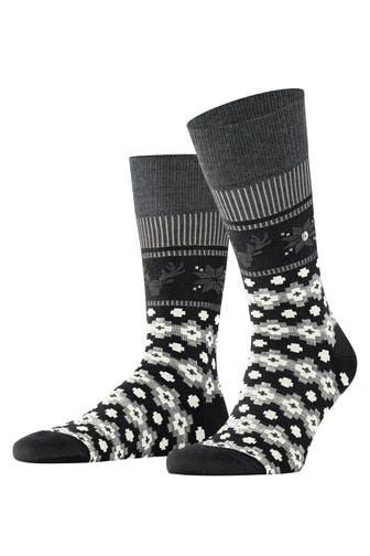 BURLINGTON Socken Fair Isle Joy black (3000)