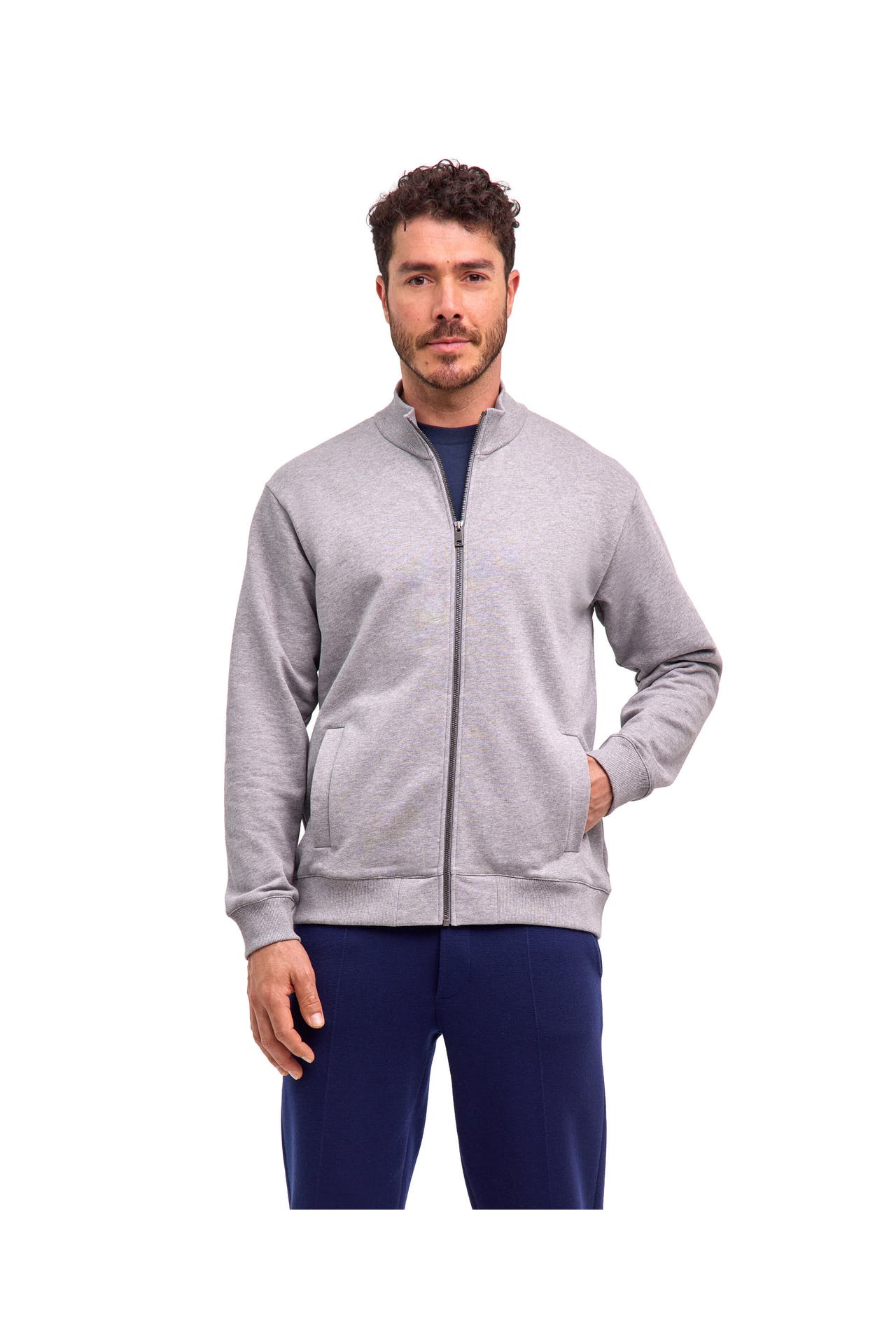 FALKE Sweatjacke grey-heather (3757), Bild 1