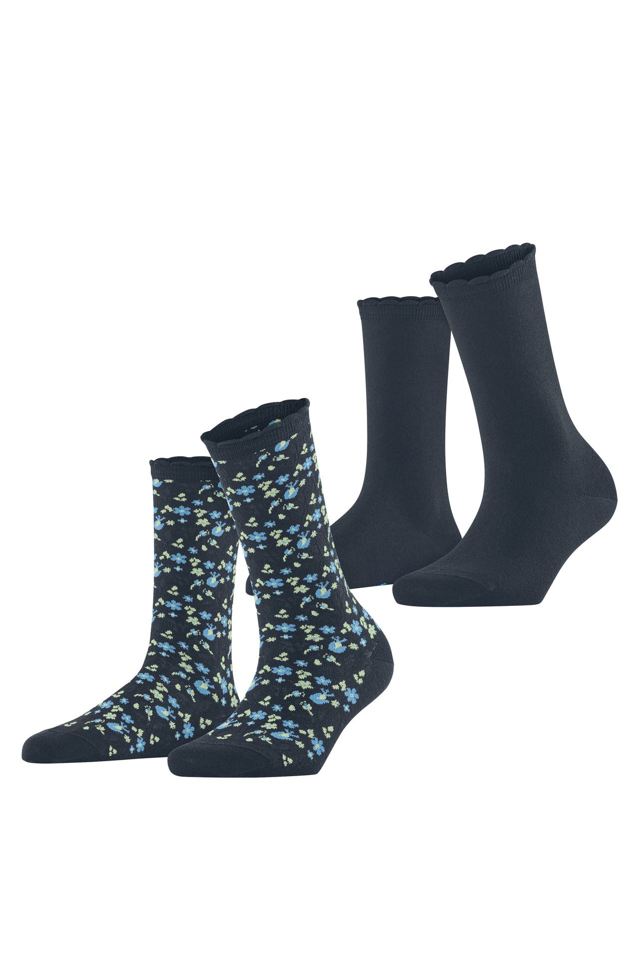 ESPRIT Socken Flower Meadow 2-Pack marine (6120), Bild 1