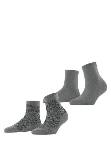 ESPRIT Socken Heart Pattern 2-Pack sortiment (0010)