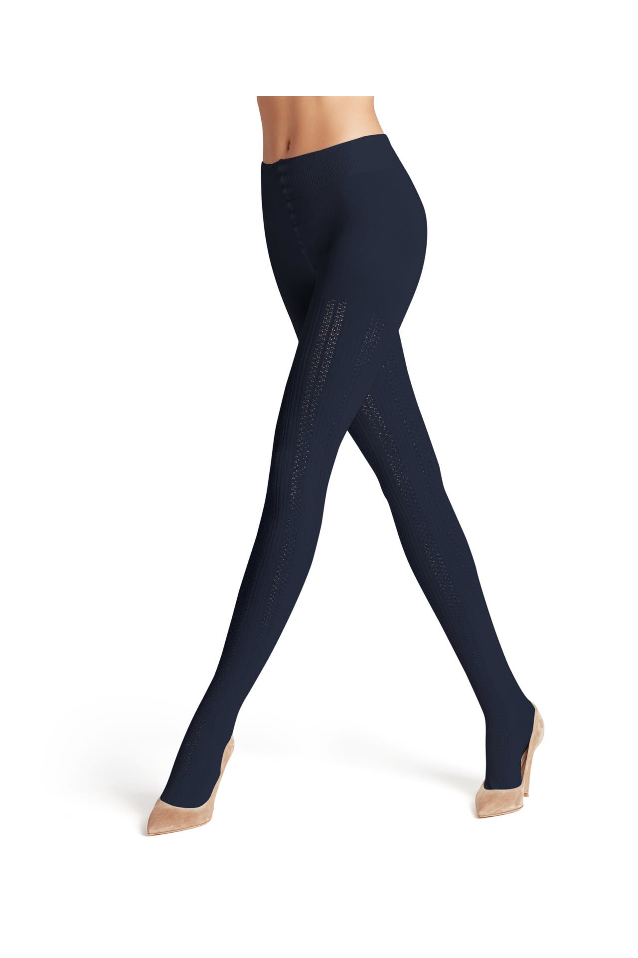 FALKE Strumpfhose Knit Caress space blue (6116), Bild 1