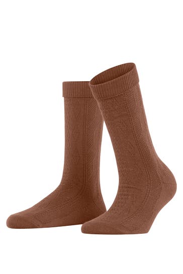 ESPRIT Socken Cable Stich Boot rosewood (5225)