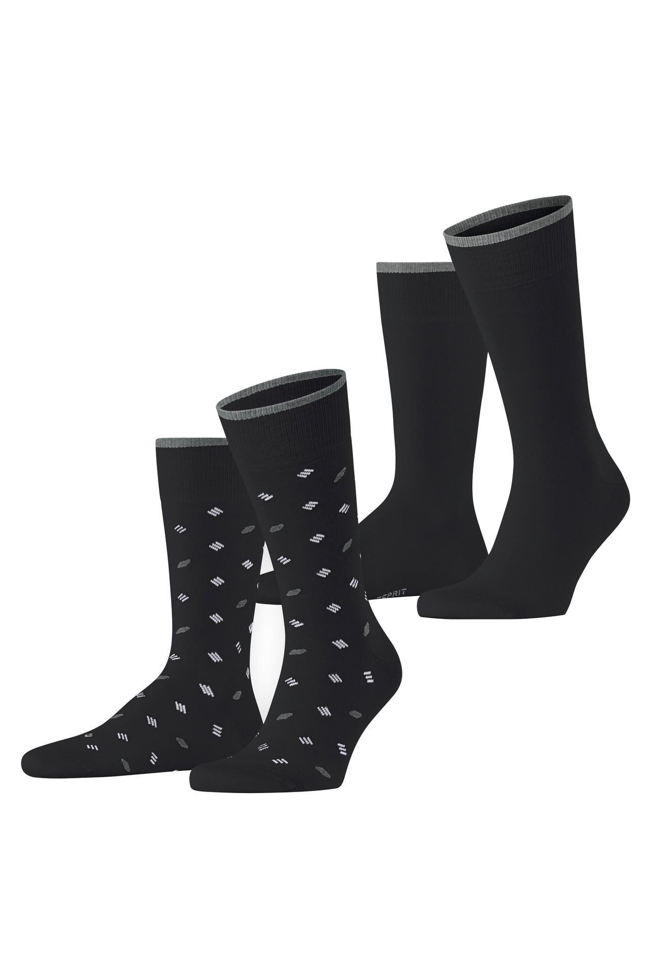 ESPRIT Socken Monogramm 2-Pack black (3000), Bild 1