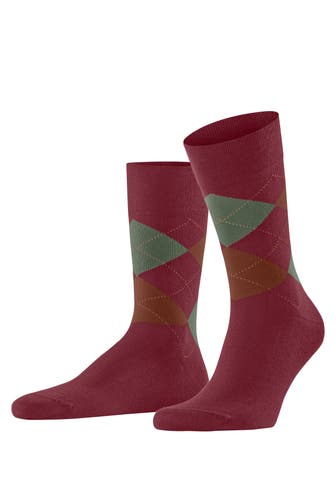 FALKE Socken Sensitive Argyle ruby (8830)