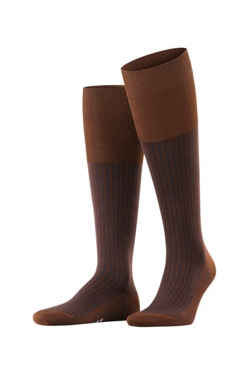 FALKE Socken Oxford Stripe chestnut (5540)