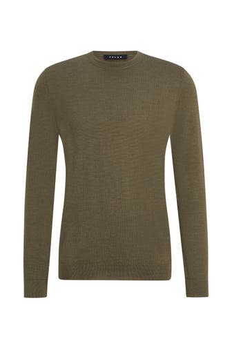 FALKE Pullover Pure Merino Wool wood mel. (7358)