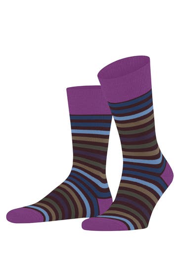 FALKE Socken Tinted Stripe rioja (8594)