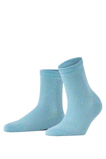 BURLINGTON Socken Neon Splash steelblue (6281)