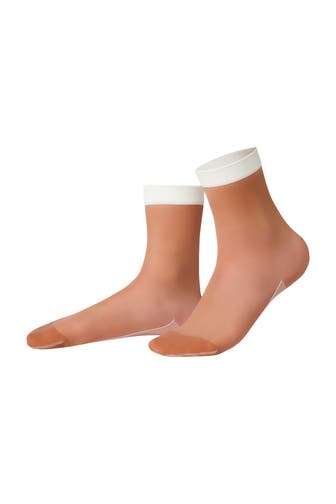 ITEM M6 Socken COMPRESSION SNEAKER INVISIBLE milk chocolate
