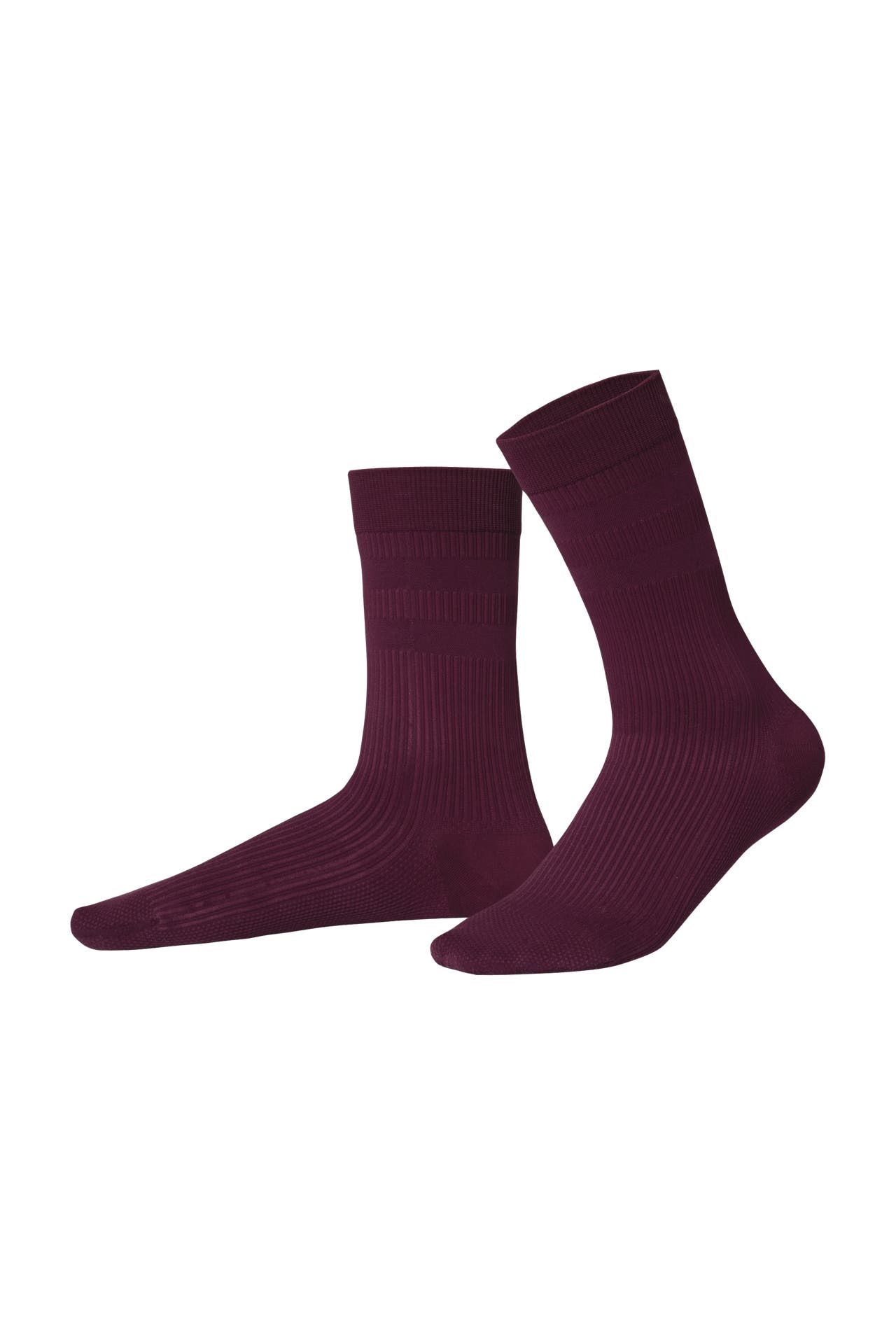 ITEM M6 Socken Conscious Ribbed cherry, Bild 1
