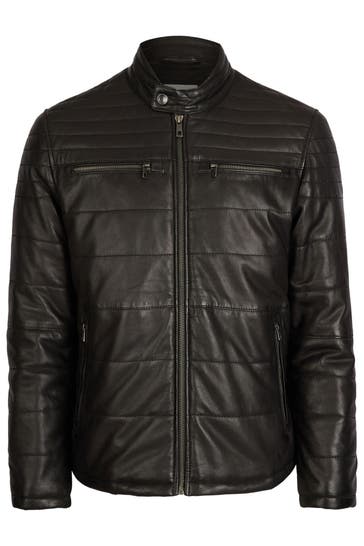 BUGATTI Lederjacke BUBOSLEY Schwarz